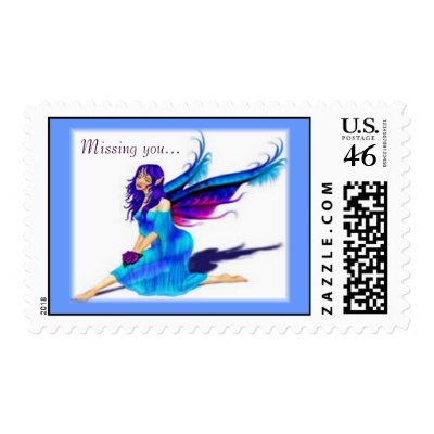 Missing you postage stamp by MzLisaMichelle