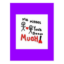 Missing You Postcard