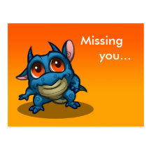"Missing you..." Proo Dragon Postcard