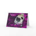 "Missing You" Pug Greeting Card by karykid "Missing You" Pug Greeting Card