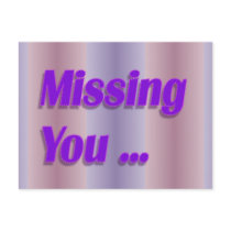 missing you purple postcards by DonnaGrayson missing you purple postcards