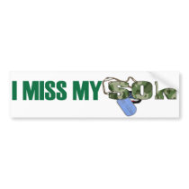 Missing You Son Bumper Sticker