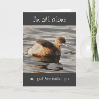 Missing you, sorry greeting cards card