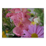 Missing You Spring Flowers Card