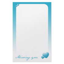 Missing you stationery