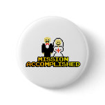 "Mission Accomplished" Marriage (8-bit) Pin