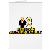 "Mission Accomplished" Marriage (8-bit) Card