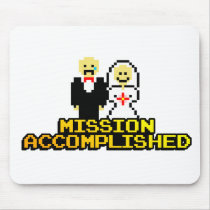 "Mission Accomplished" Marriage (8-bit) Mouse Pad
