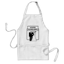 "Mission Accomplished" Marriage aprons by gameoverstore "Mission Accomplished" Marriage aprons