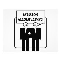 "Mission Accomplished" Marriage (homosexual) Personalized Invitations