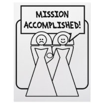 "Mission Accomplished" Marriage (homosexual) Letterhead Template