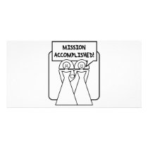 "Mission Accomplished" Marriage (homosexual) photo cards