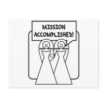 "Mission Accomplished" Marriage (homosexual) postcards by corebeammusic "Mission Accomplished" Marriage (homosexual) postcards