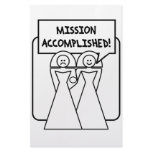 "Mission Accomplished" Marriage (homosexual) Stationery