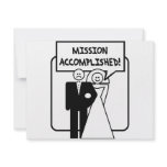 "Mission Accomplished" Marriage Custom Invite