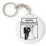 "Mission Accomplished" Marriage Keychains