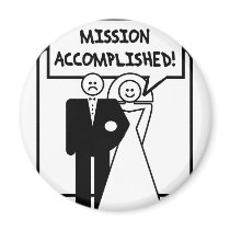 "Mission Accomplished" Marriage magnets by gameoverstore "Mission Accomplished" Marriage magnets