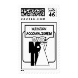"Mission Accomplished" Marriage Postage