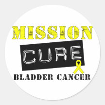 Mission Cure Bladder Cancer Round Stickers