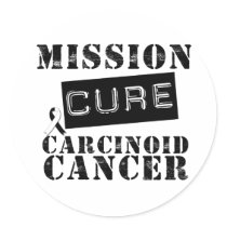 MISSION CURE Carcinoid Cancer Sticker
