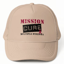 Mission Cure Multiple Myeloma hats by cancerapparel Mission Cure Multiple Myeloma hats