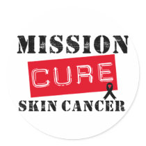 Mission Cure Skin Cancer stickers