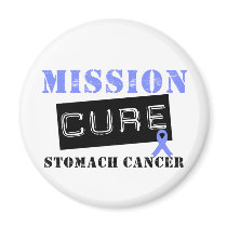 Mission Cure Stomach Cancer magnets by cancerapparel Mission Cure Stomach Cancer magnets