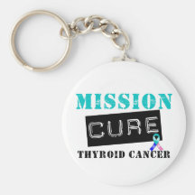 Mission Cure Thyroid Cancer Keychains