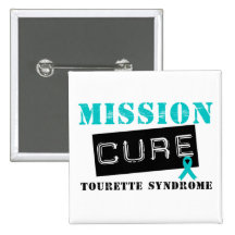 Mission Cure Tourette Syndrome Button