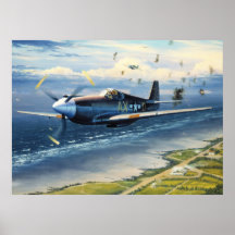 Mission Over Normandy by William S. Phillips Poster