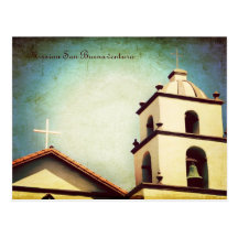Mission San Buenaventura Postcard