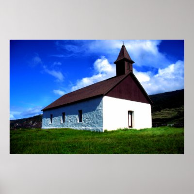 Missionary church, Maui, Hawaii Posters by drjwtaylor