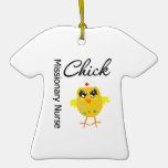 Missionary Nurse Chick v1 Christmas Tree Ornaments