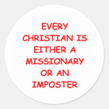 MISSIONARY ROUND STICKERS