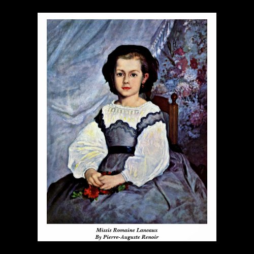 Missis Romaine Lancaux By Pierre-Auguste Renoir Poster