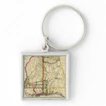 Mississippi and AlabamaPanoramic Map Keychains