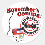 Mississippi Anti ObamaCare – November’s Coming! Sticker