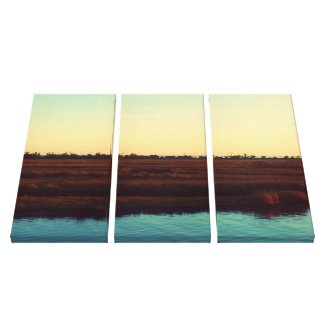 Mississippi Bayou Marshland at Sunset