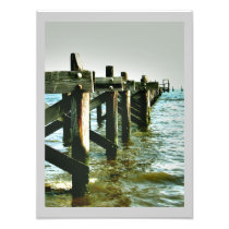 Mississippi Coast Pier Landscape Color Photo