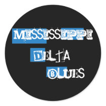 Mississippi Delta Blues Sticker by oldrockerdude Mississippi Delta Blues Sticker