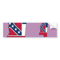 Mississippi Flag Map bumper stickers by usaflags Mississippi Flag Map bumper stickers