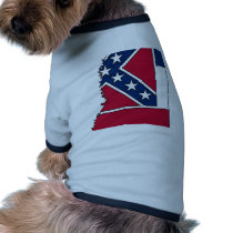 Mississippi Flag Map pet clothing