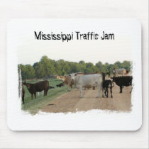 Mississippi Levee Cows mousepads