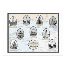 Mississippi Lighthouses Postcards