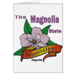 Mississippi Magnolia State  Flower Greeting Cards