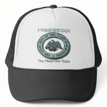 Mississippi Magnolia State Seal Hats