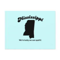 Mississippi Motto - Spell it postcards by Shirtuosity Mississippi Motto - Spell it postcards