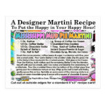 Mississippi Mud Pie Ice Cream Martini Recipe Card  Postcards