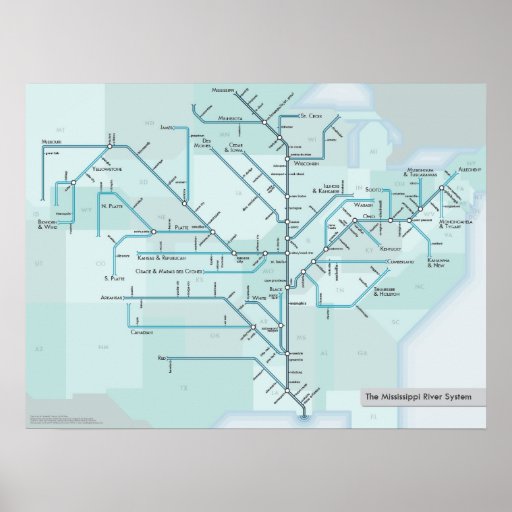 Mississippi River 18 x 24 Posters