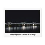 Mississippi River at Natchez Vidalia Bridge Postcards